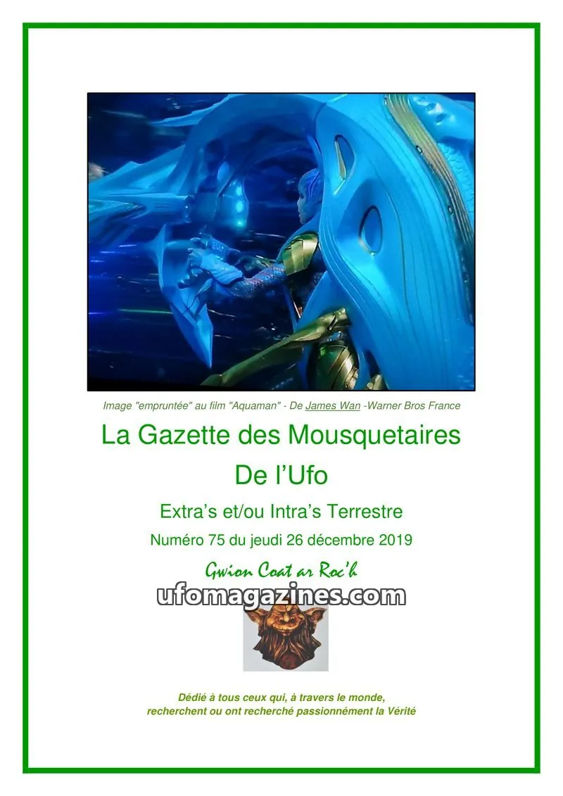Cover of Gazette des Mousquetaires issue 75: La Gazette des Mousquetaires De l'Ufo