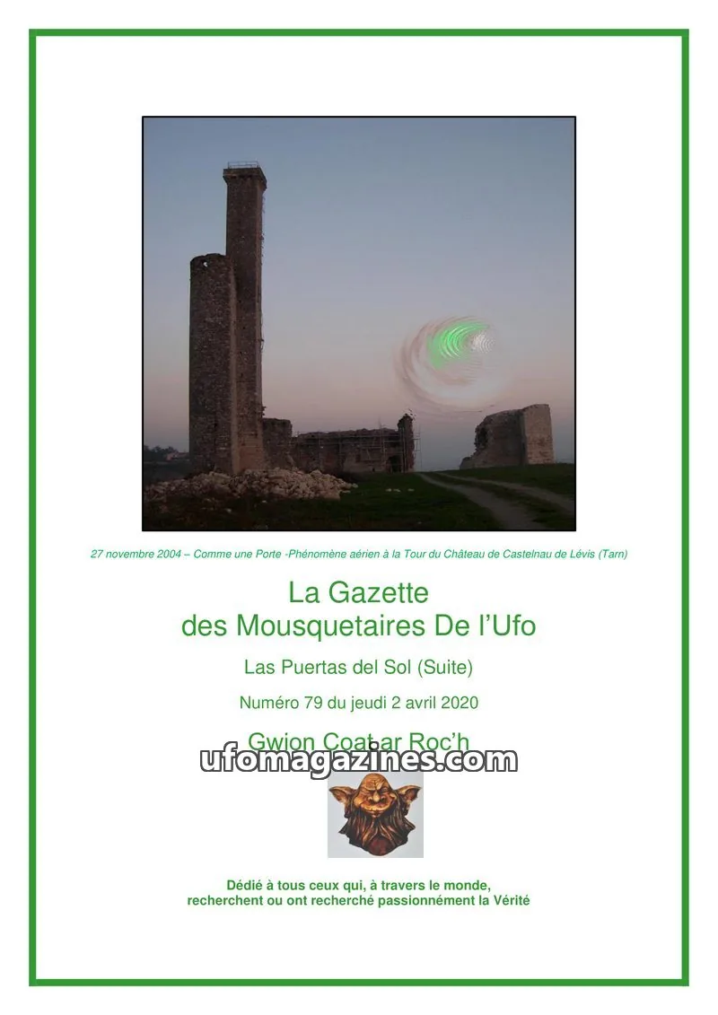 Cover of Gazette des Mousquetaires issue 79: La Gazette des Mousquetaires De l'Ufo