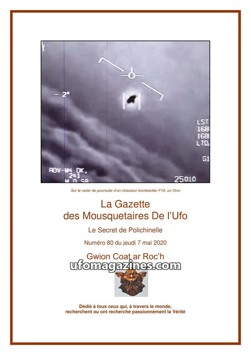 Cover of Gazette des Mousquetaires issue 80: La Gazette des Mousquetaires De l'Ufo