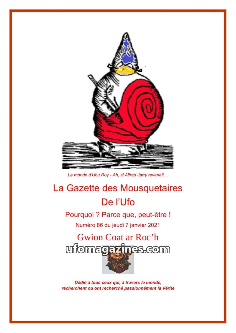 Cover of Gazette des Mousquetaires issue 86: La Gazette des Mousquetaires de l'Ufo