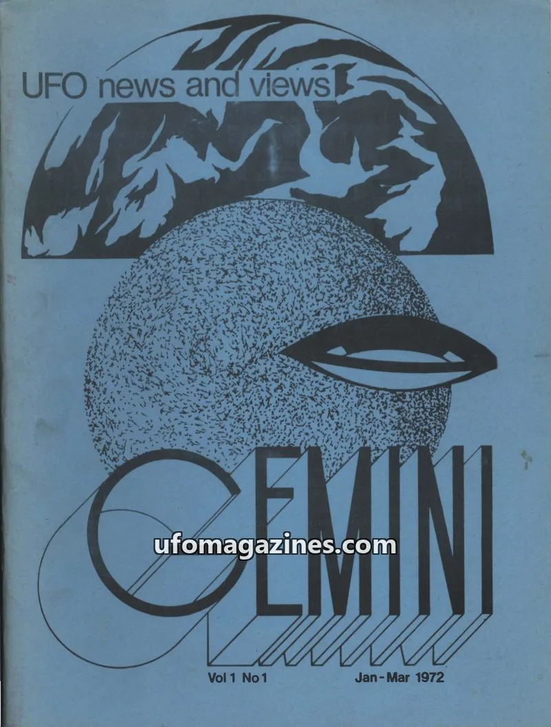 Cover of Gemini (Stenhoff Oakley-Hill Oliver) issue Vol 1 No 1: GEMINI