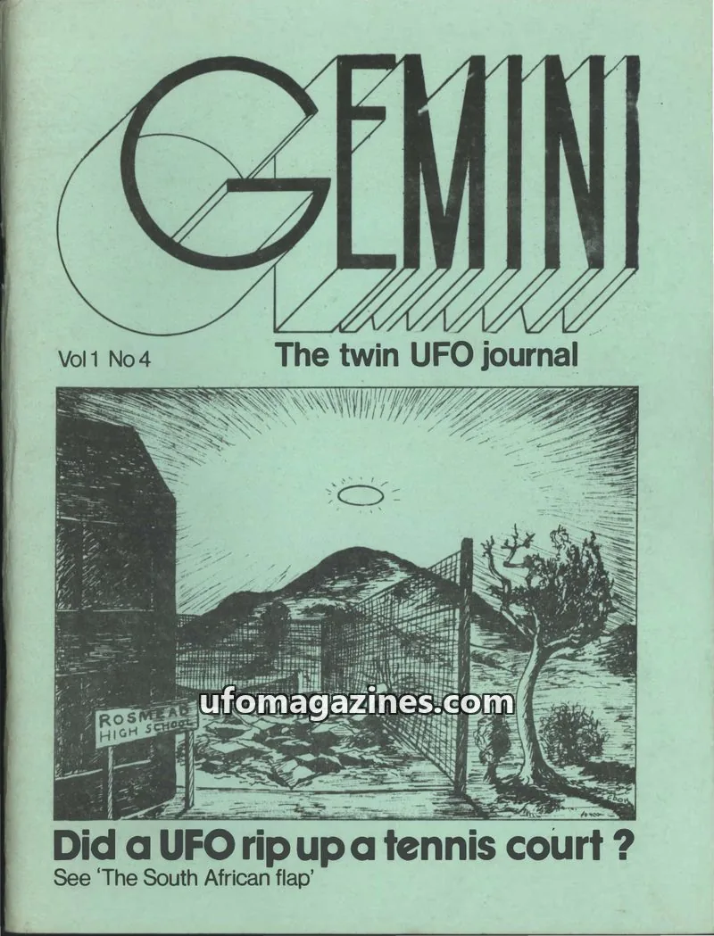 Cover of Gemini (Stenhoff Oakley-Hill Oliver) issue Vol 1 No 4: GEMINI