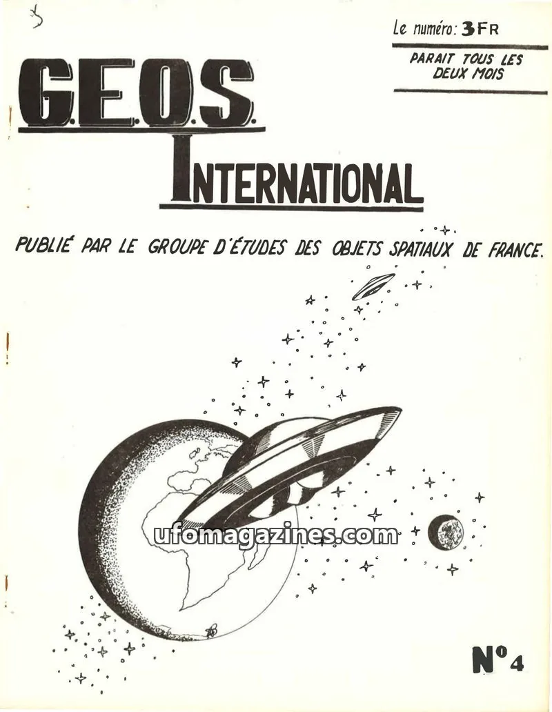 Cover of GROUPE D'ÉTUDES DES OBJETS SPATIAUX DE FRANCE issue 4: GEOS INTERNATIONAL