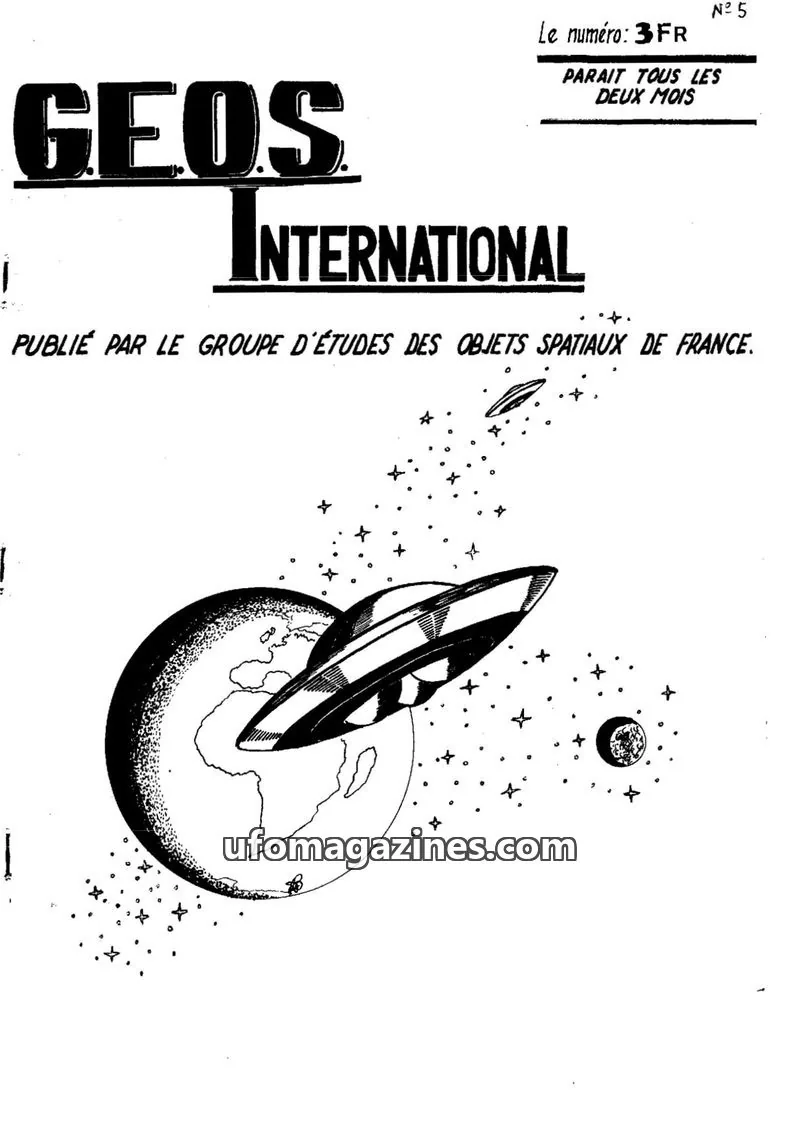 Cover of GROUPE D'ÉTUDES DES OBJETS SPATIAUX DE FRANCE issue 5: GEOS INTERNATIONAL