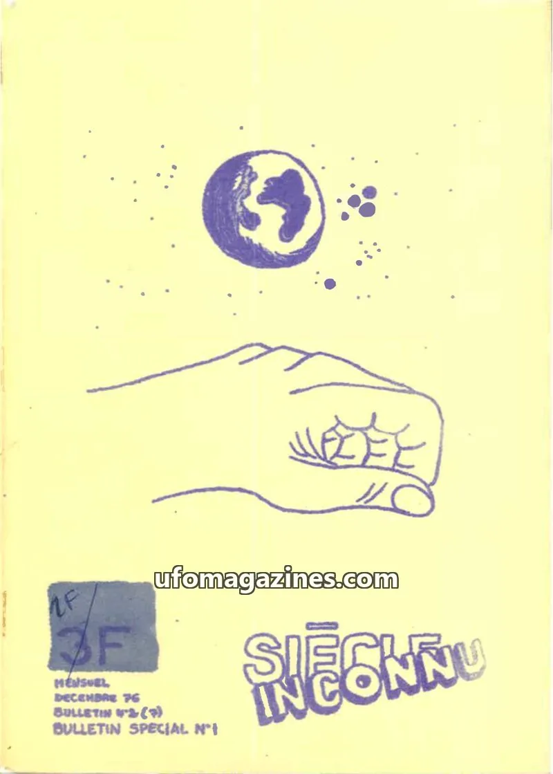 Cover of GEPO (Siecle Inconnu, Ovni & Co) issue BULLETIN SPECIAL N°1: SIÈCLE INCONNU