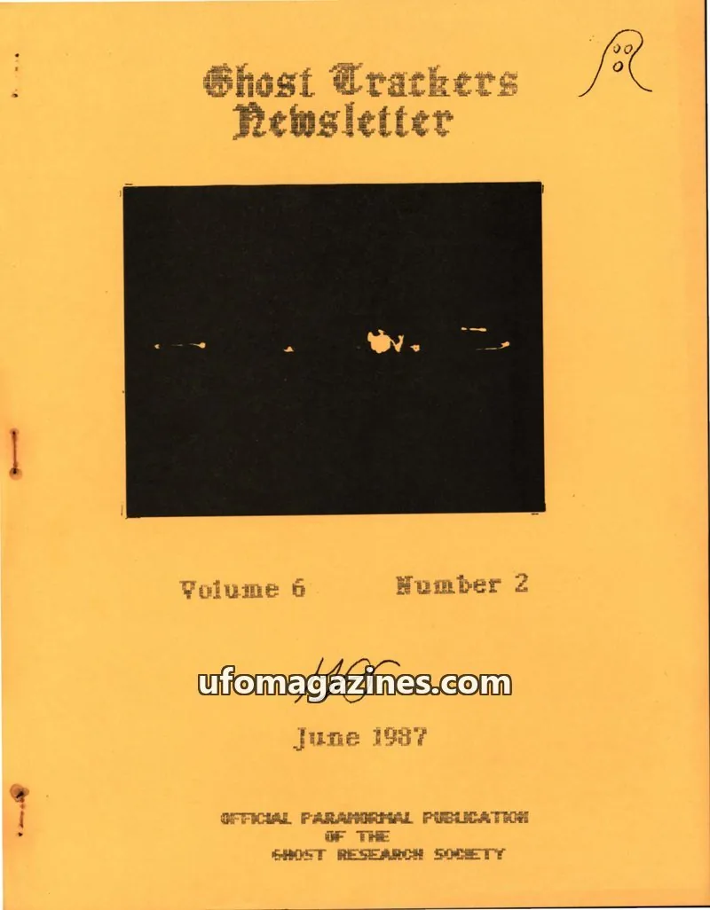 Cover of Ghost Research Society issue Number 2: Ghost Trackers Newsletter