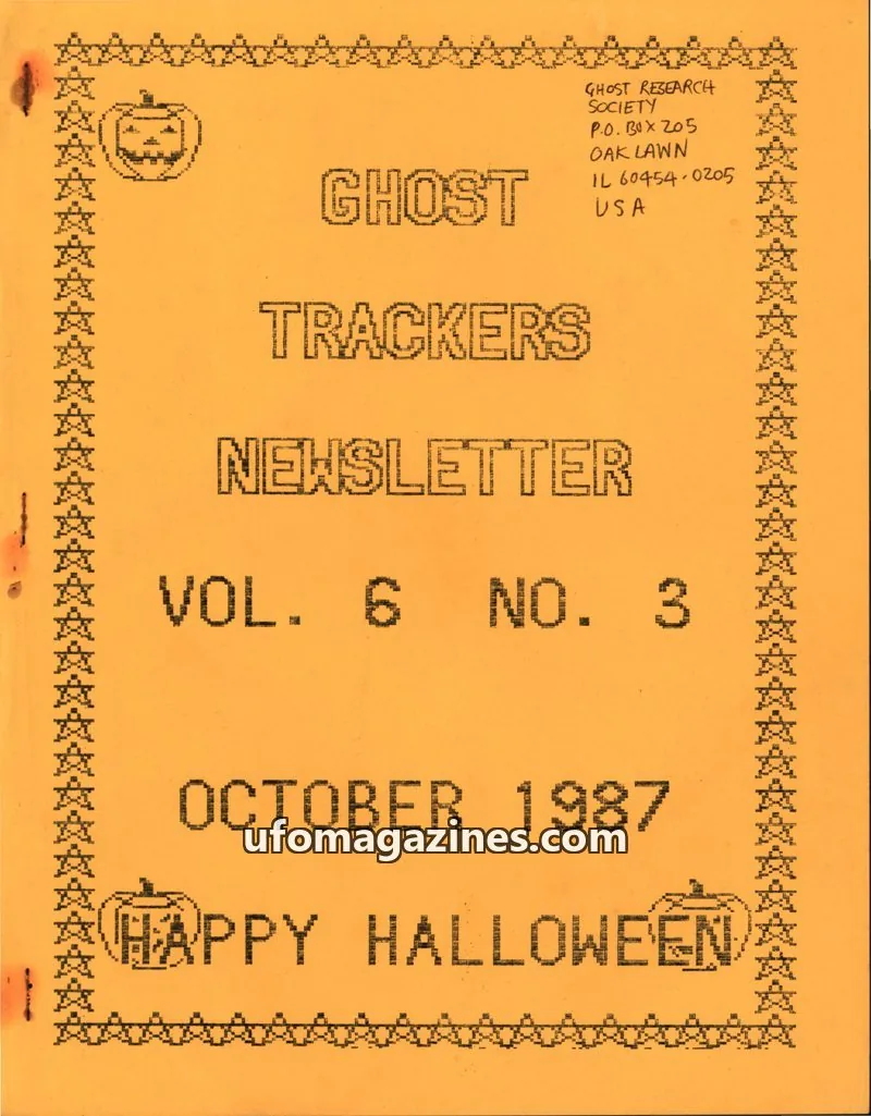 Cover of GHOST RESEARCH SOCIETY issue NO. 3: GHOST TRACKERS NEWSLETTER