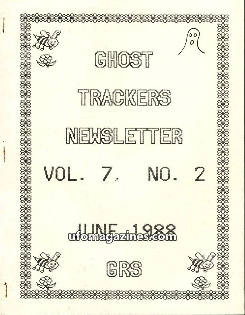 Cover of GRS issue VOL. 7, NO. 2: GHOST TRACKERS NEWSLETTER