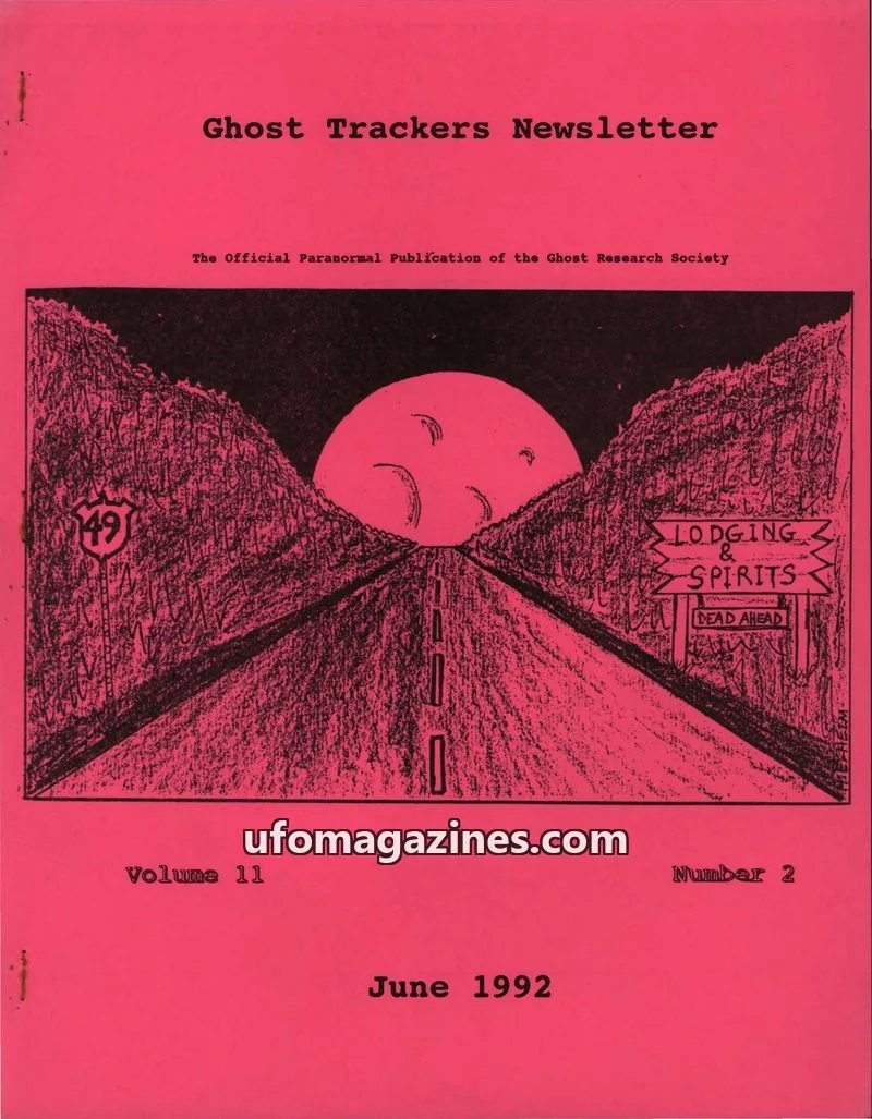 Cover of Ghost Research Society issue Number 2: Ghost Trackers Newsletter