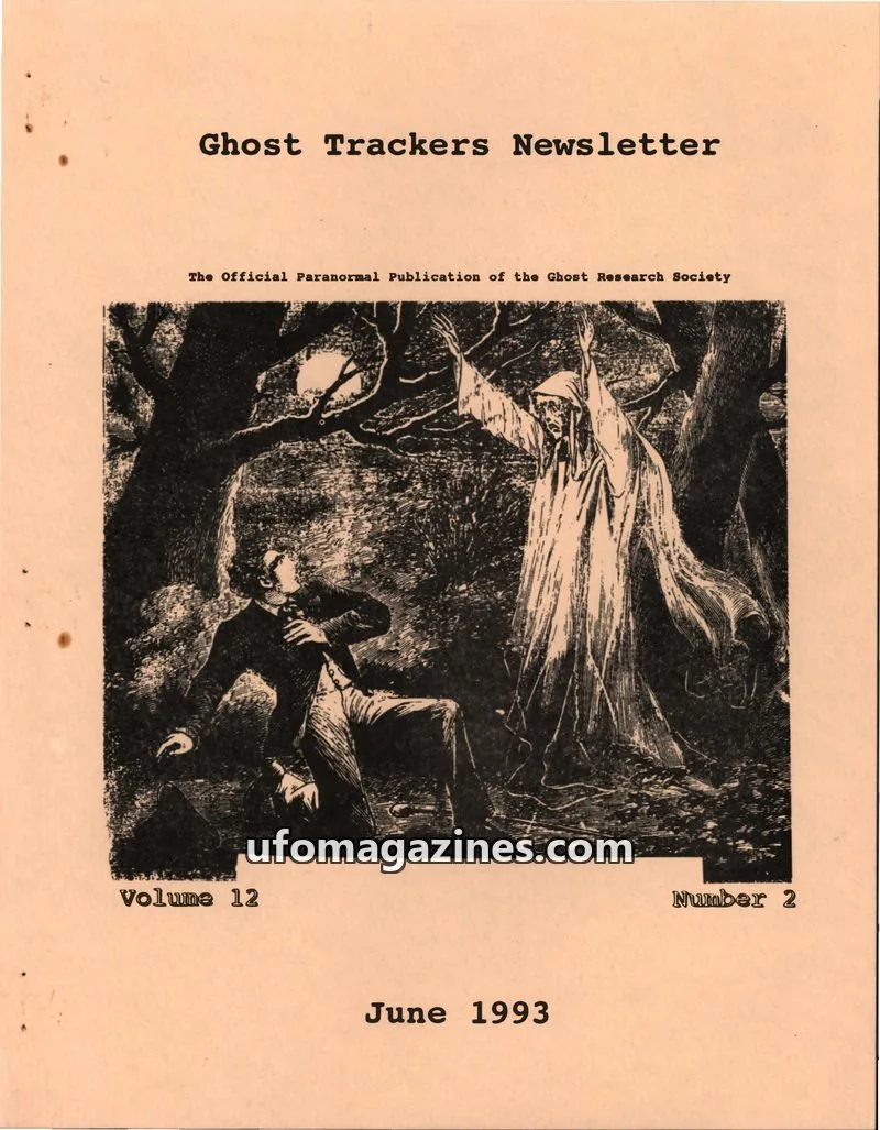 Cover of Ghost Research Society issue Number 2: Ghost Trackers Newsletter
