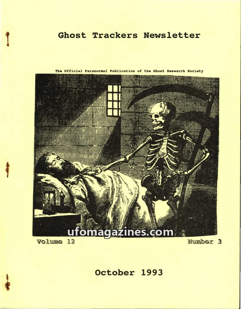Cover of Ghost Research Society issue 3: Ghost Trackers Newsletter