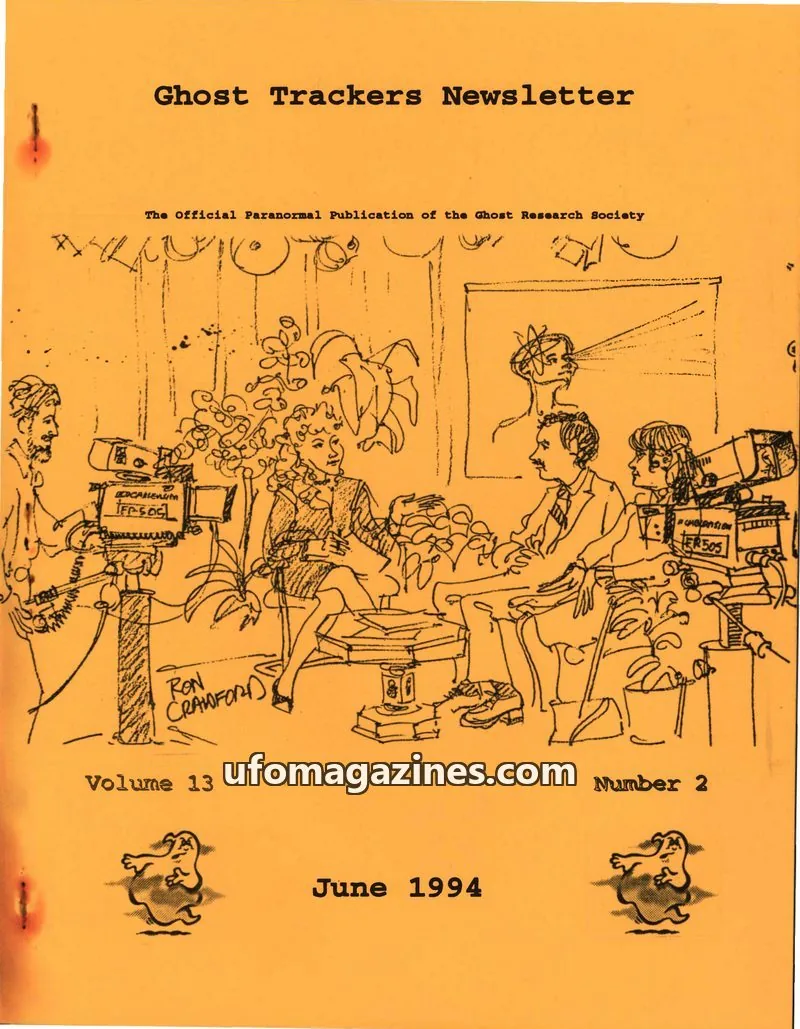 Cover of Ghost Research Society issue Number 2: Ghost Trackers Newsletter