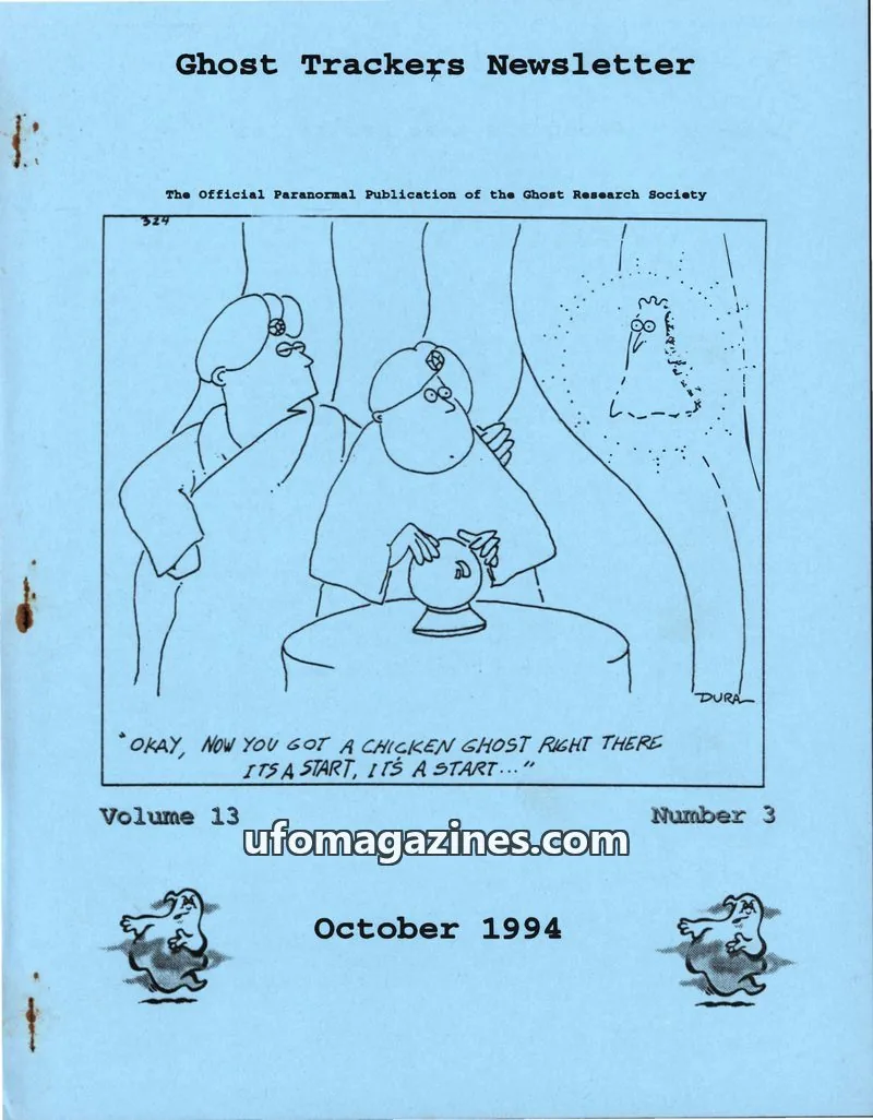 Cover of Ghost Research Society issue 3: Ghost Trackers Newsletter