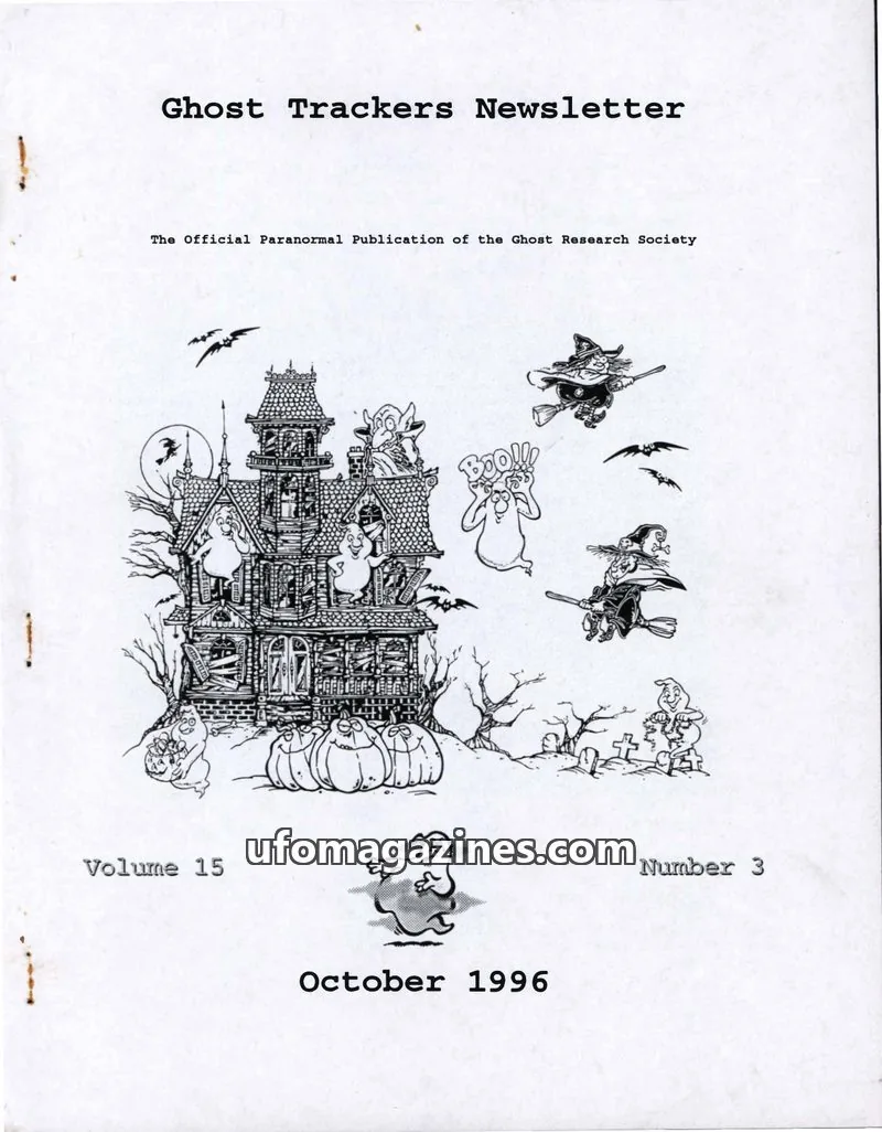 Cover of Ghost Research Society issue 3: Ghost Trackers Newsletter