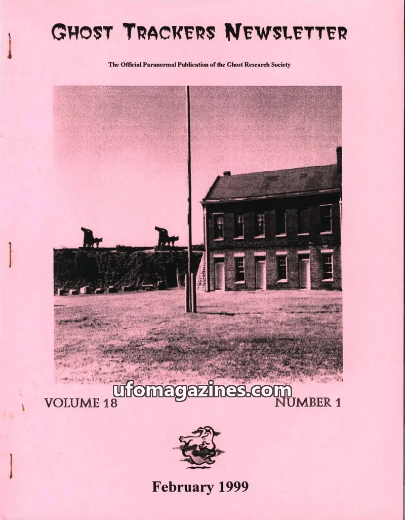 Cover of Ghost Research Society issue 1: GHOST TRACKERS NEWSLETTER
