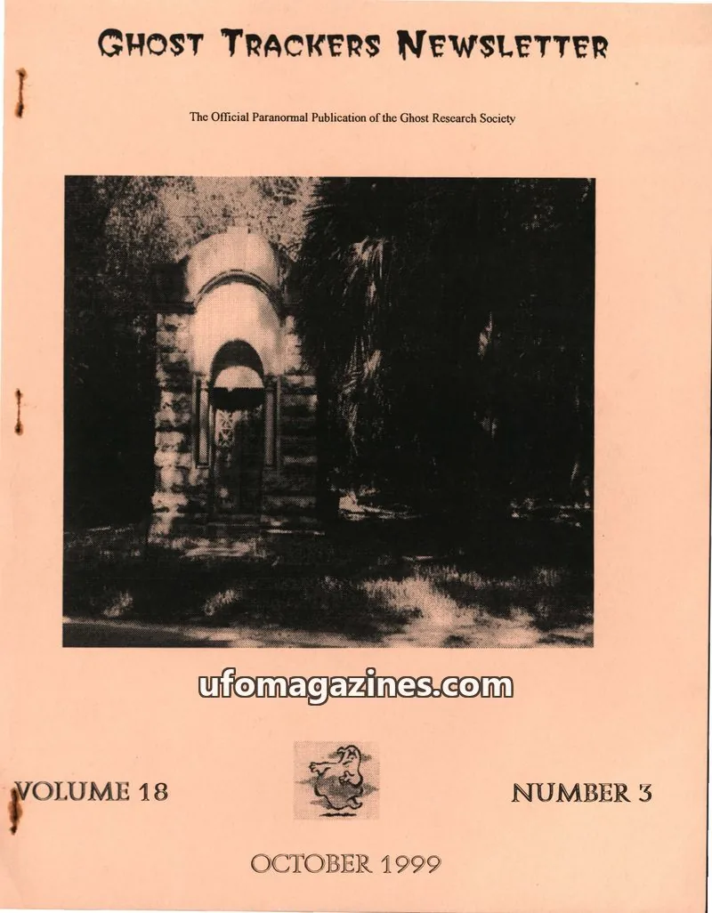 Cover of Ghost Research Society issue 3: GHOST TRACKERS NEWSLETTER