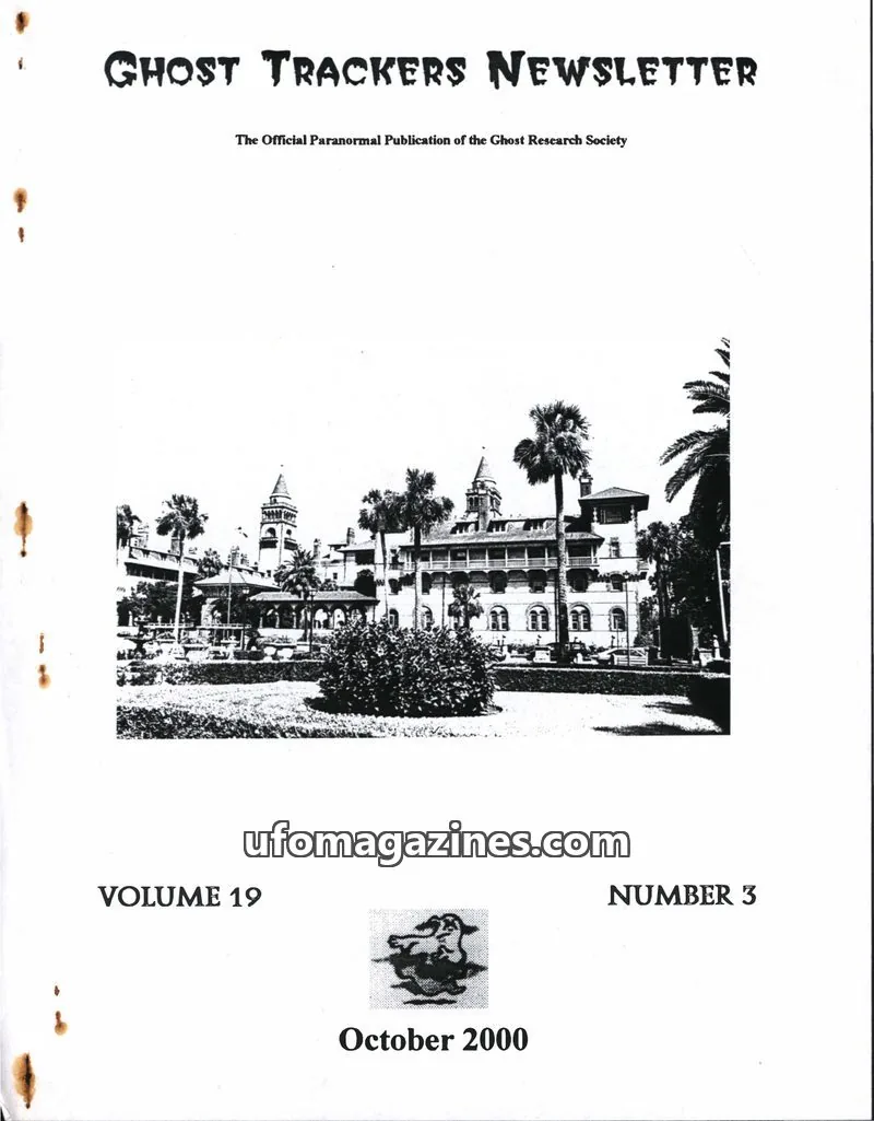 Cover of Ghost Research Society issue 3: GHOST TRACKERS NEWSLETTER
