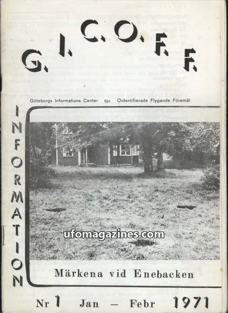 Cover of GICOFF-Information issue Nr 1: G.I.C.O.F.F. INFORMATION