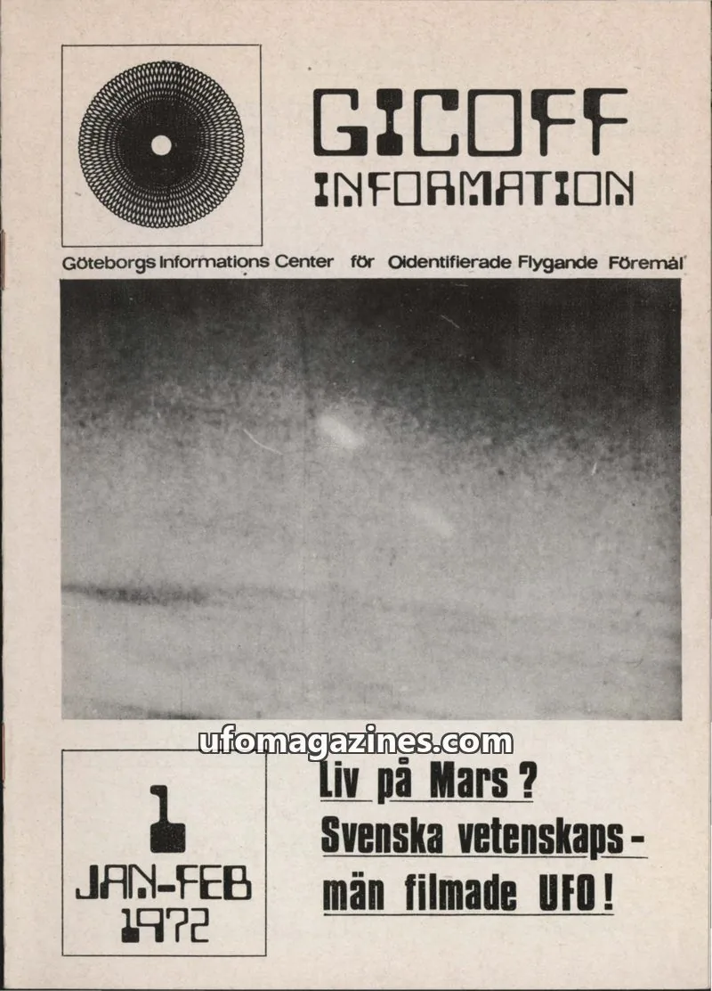 Cover of GICOFF-Information issue JAN-FEB 1972: GICOFF INFORMATION