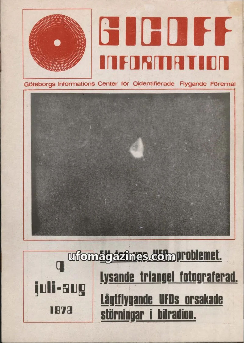 Cover of GICOFF-Information issue juli-aug: GIGOFF INFORMATION