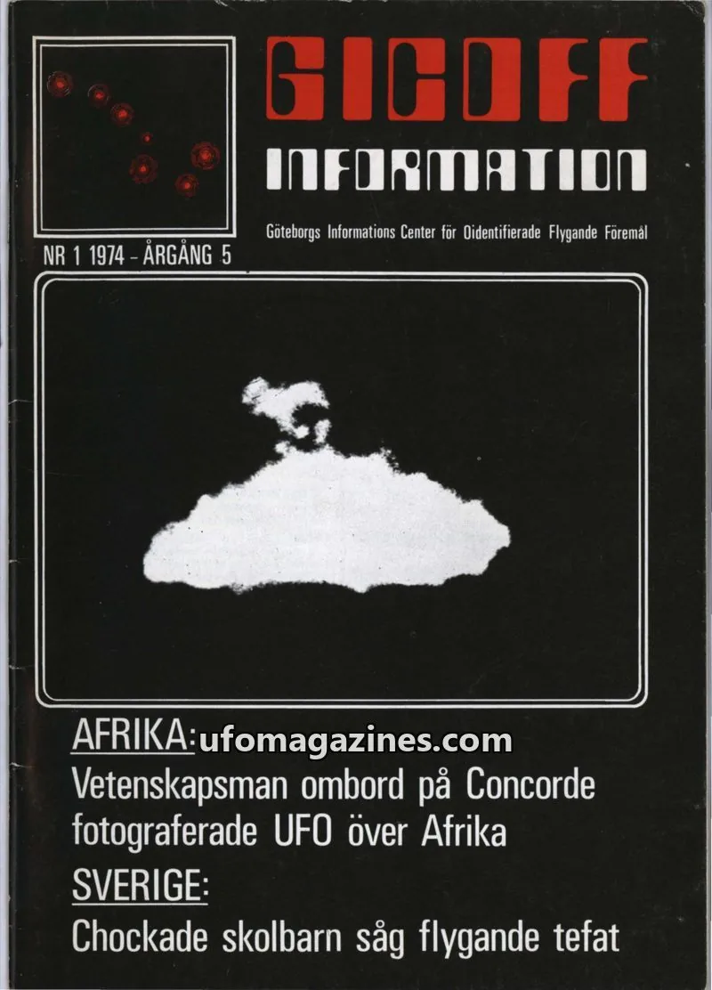 Cover of GICOFF-Information issue NR 1 1974 - ÅRGÅNG 5: GICOFF INFORMATION