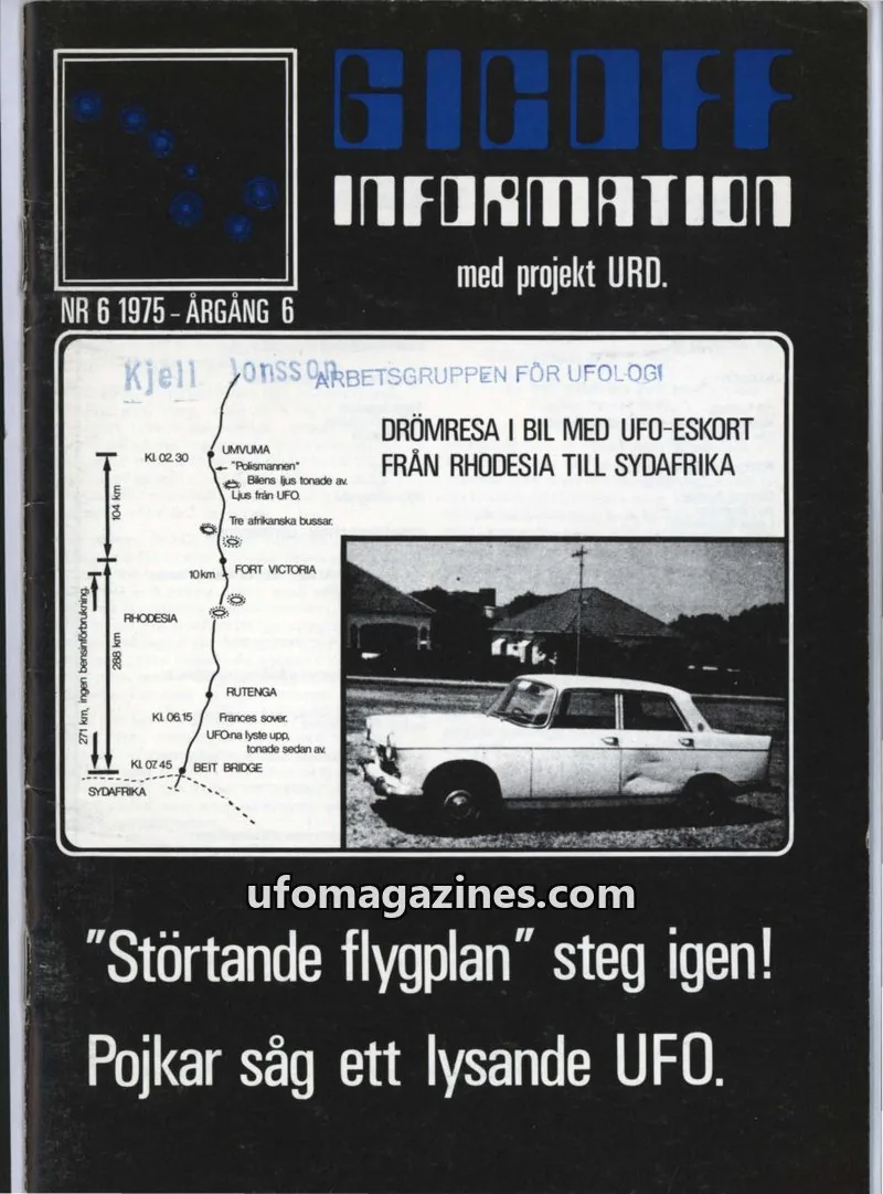 Cover of GIGOFF issue NR 6 1975 - ÅRGÅNG 6: GIGOFF INFORMATION
