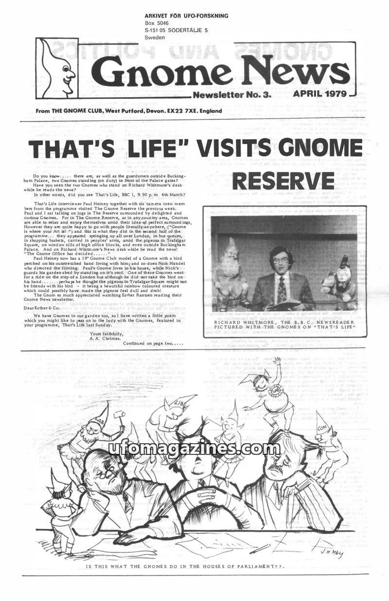 Cover of Gnome News (Ann Atkin) issue No. 3: Gnome News