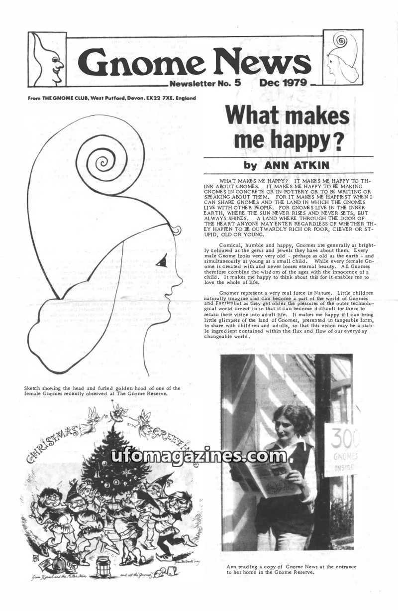 Cover of Gnome News (Ann Atkin) issue No. 5: Gnome News