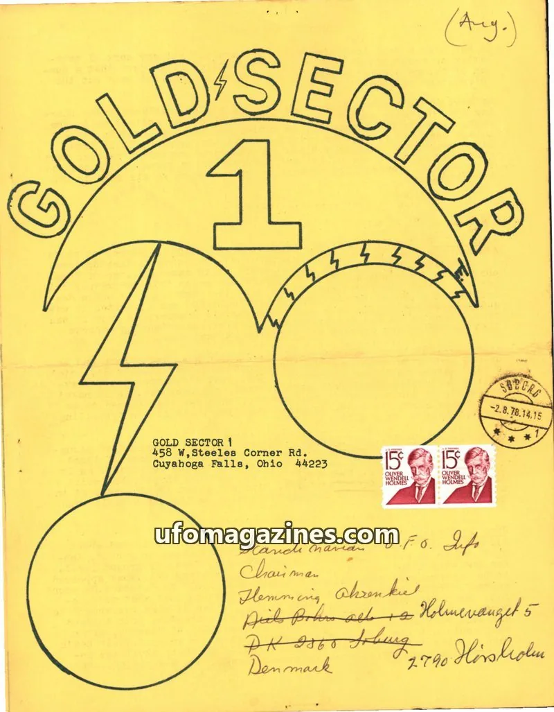 Cover of Gold Sector 1 (Madeline Teagle) issue #2: GOLD SECTOR UFO