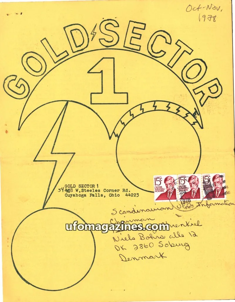 Cover of Gold Sector 1 (Madeline Teagle) issue October-November: GOLD SECTOR 1