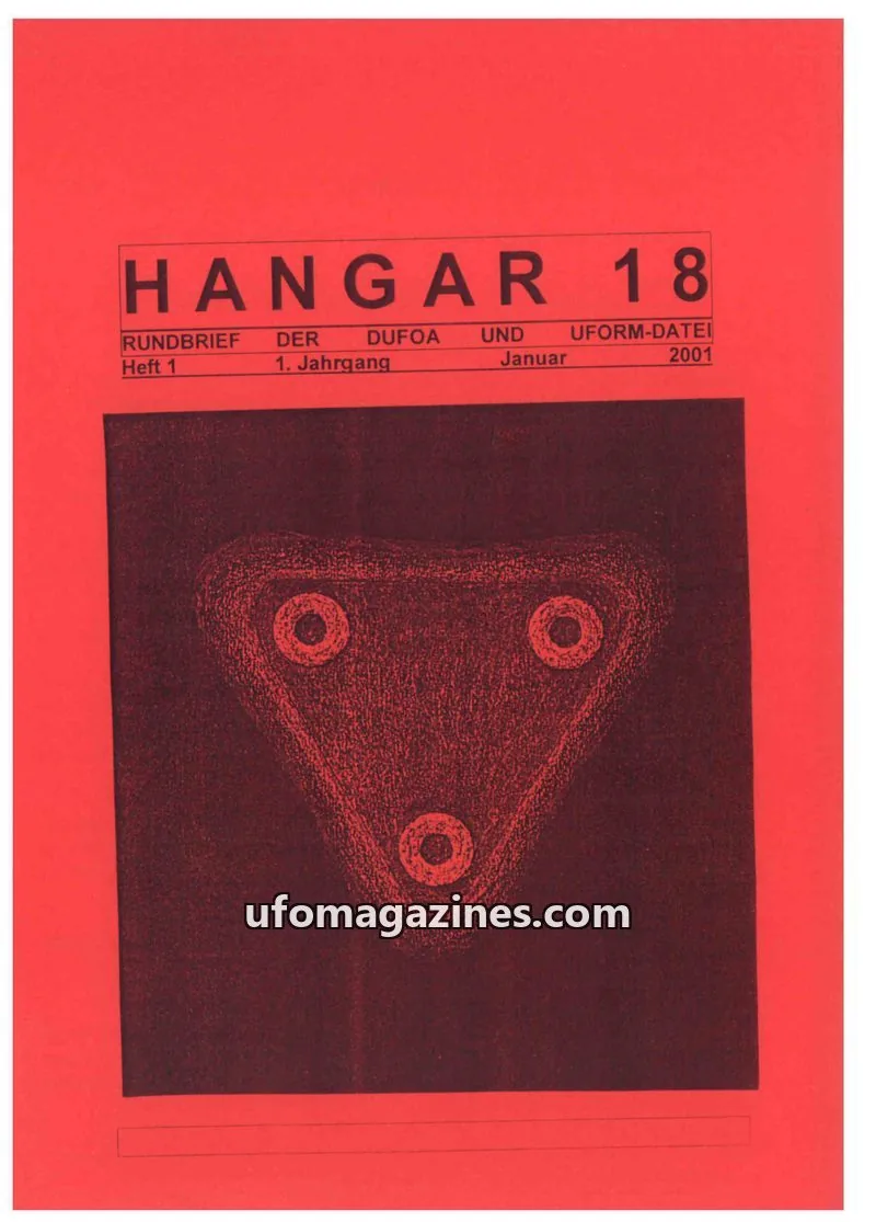 Cover of DUFOA issue 1: HANGAR 18