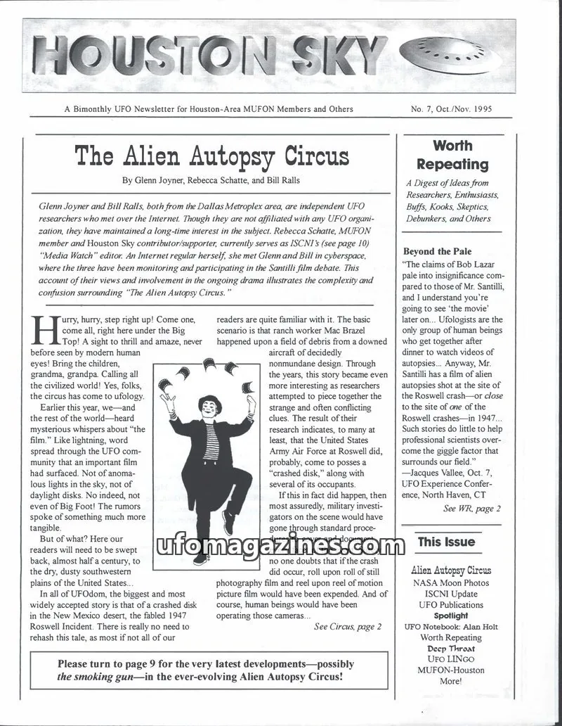 Cover of Houston Sky issue No. 7: HOUSTON SKY