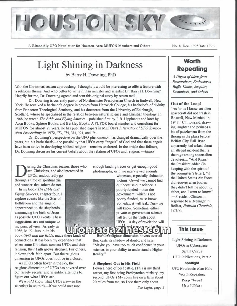 Cover of Houston Sky issue No. 8: HOUSTON SKY