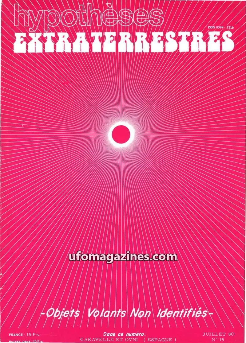Cover of Hypotheses Extraterrestres (GEOS) issue 15: hypothèses EXTRATERRESTRES