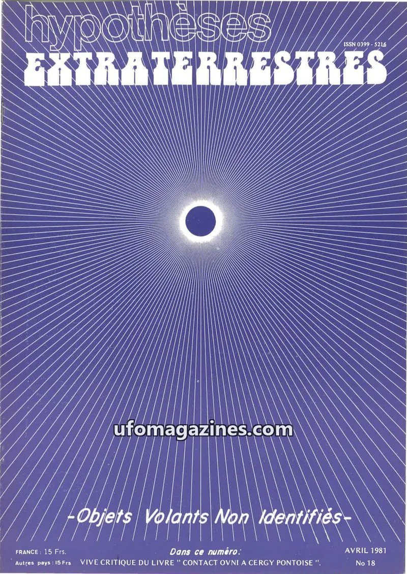 Cover of Hypotheses Extraterrestres (GEOS) issue 18: Hypothèses EXTRATERRESTRES