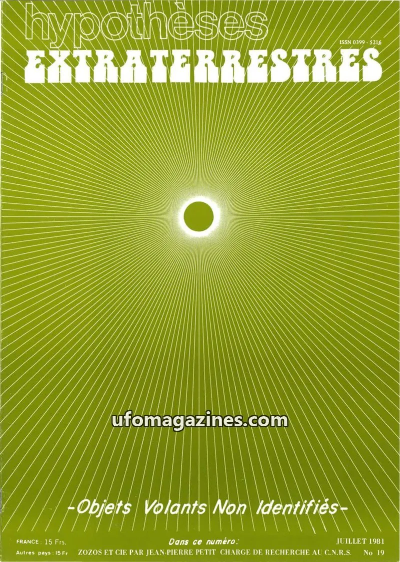 Cover of Hypotheses Extraterrestres (GEOS) issue 19: Hypothèses EXTRATERRESTRES