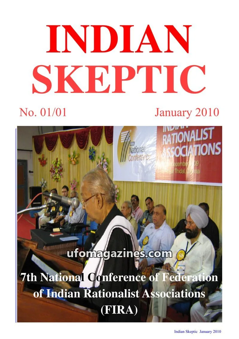 Cover of Indian Skeptic issue 01/01: INDIAN SKEPTIC