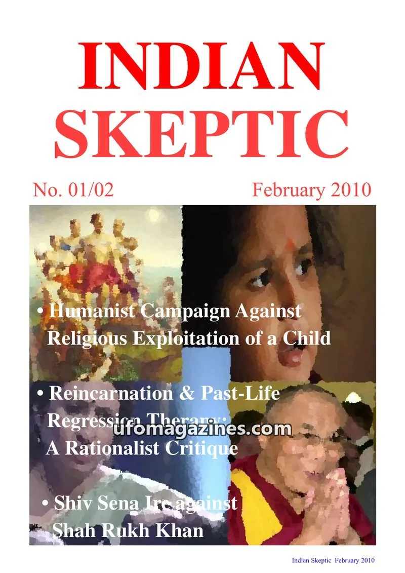 Cover of Indian Skeptic issue 01/02: INDIAN SKEPTIC