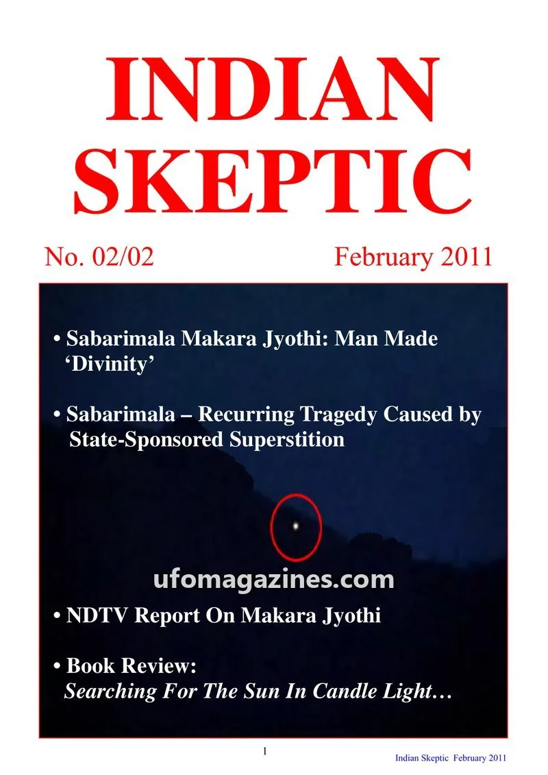 Cover of Indian Skeptic issue 02/02: INDIAN SKEPTIC