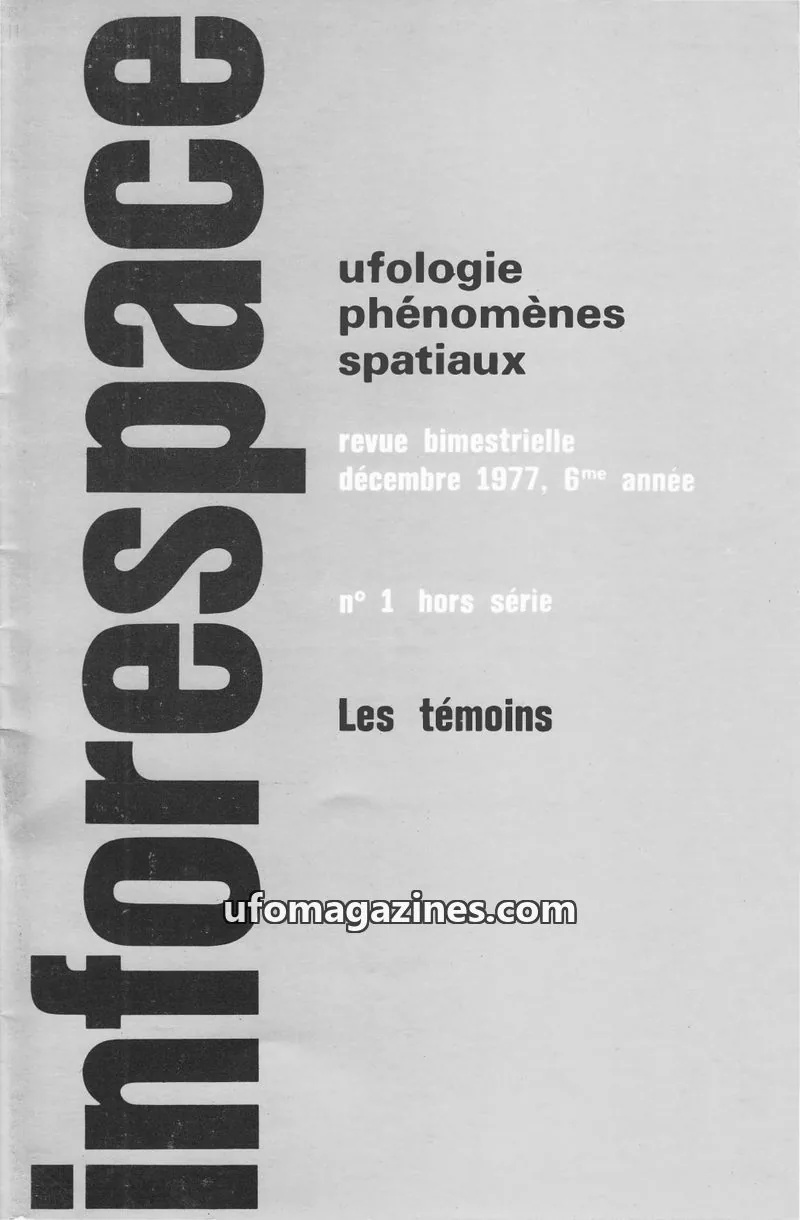 Cover of Inforespace issue n° 1 hors série: Inforespace