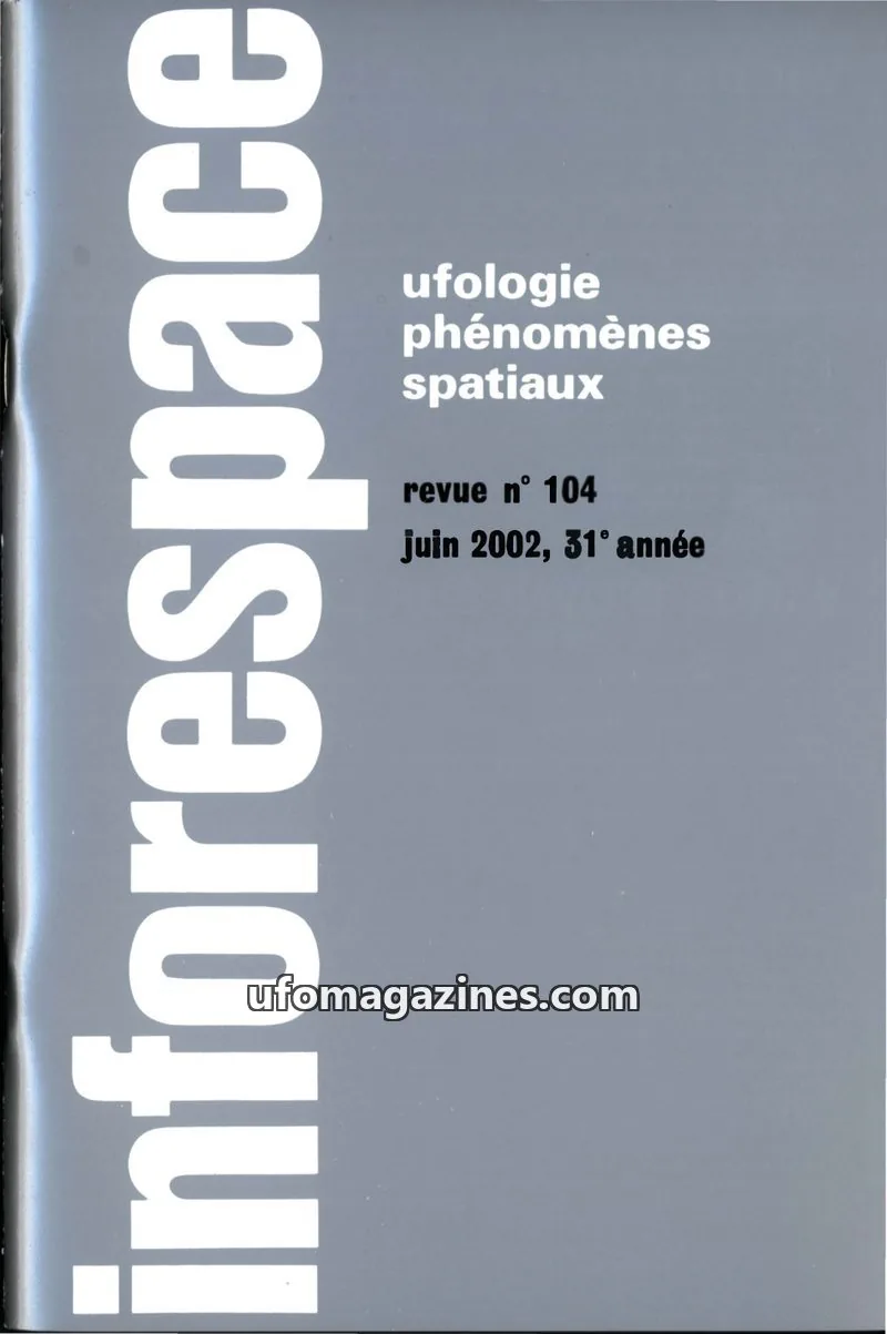 Cover of SOBEPS issue 104: inforespace