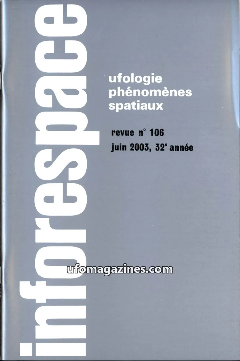 Cover of SOBEPS issue 106: inforespace