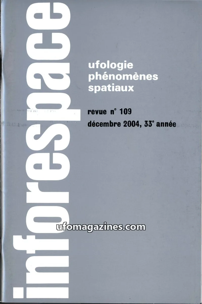 Cover of SOBEPS issue 109: inforespace
