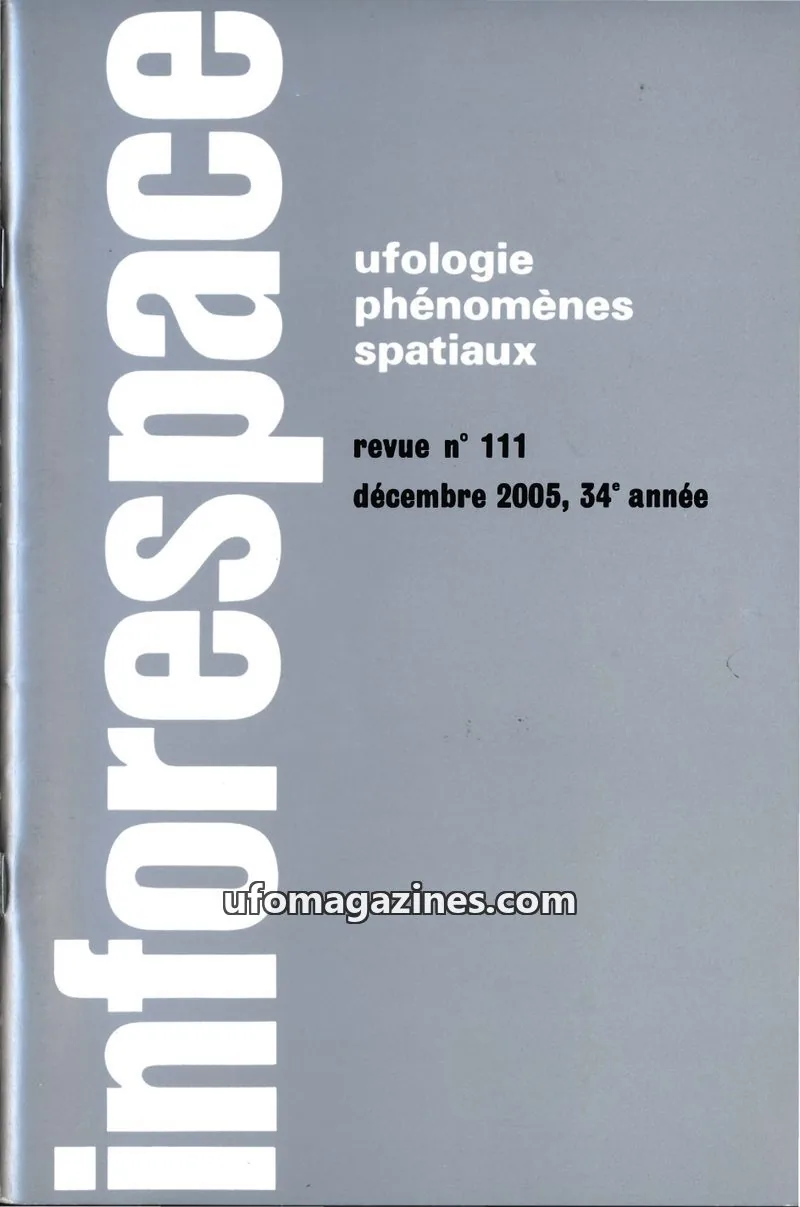Cover of SOBEPS issue 111: inforespace