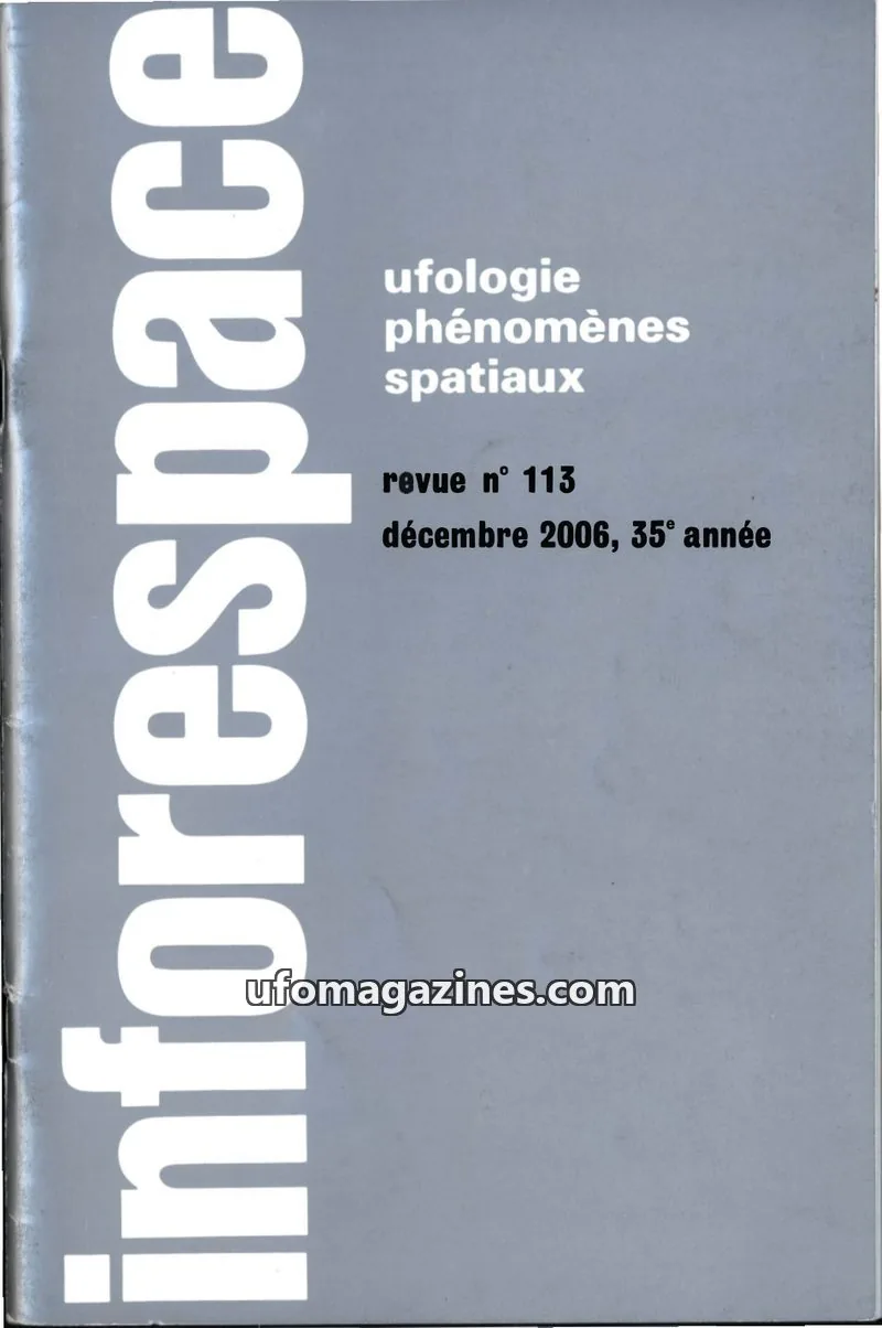 Cover of SOBEPS issue 113: inforespace