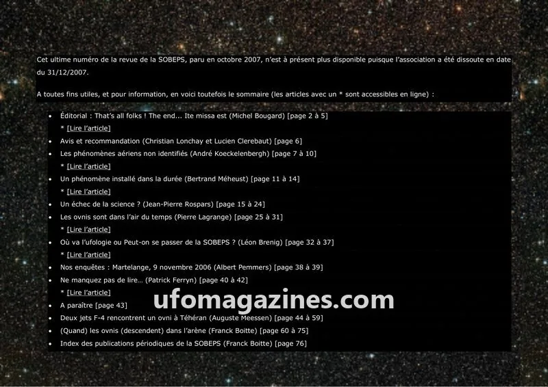 Cover of SOBEPS issue double issue: Inforespace