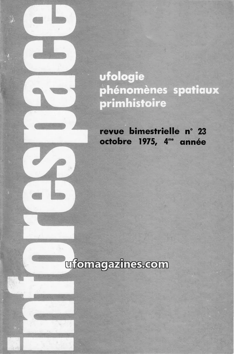 Cover of SOBEPS issue 23: inforespace