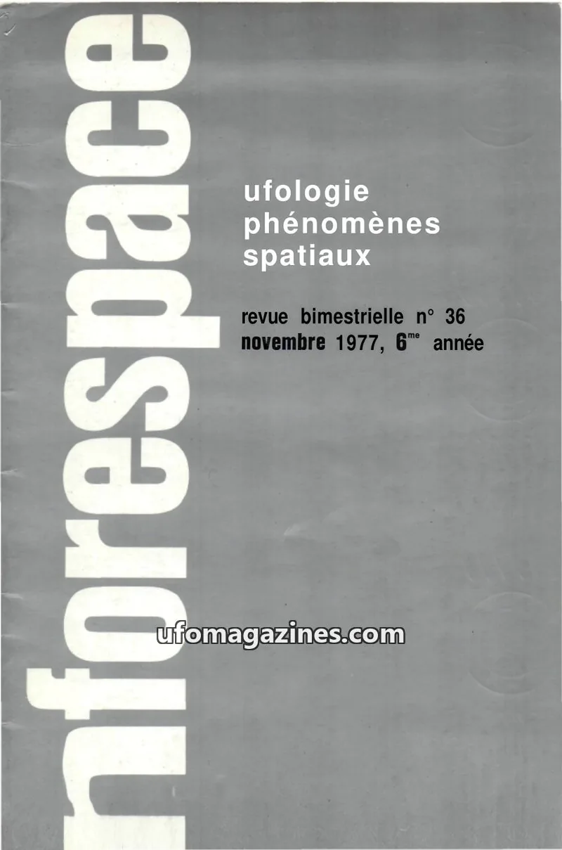 Cover of SOBEPS issue 36: Inforespace