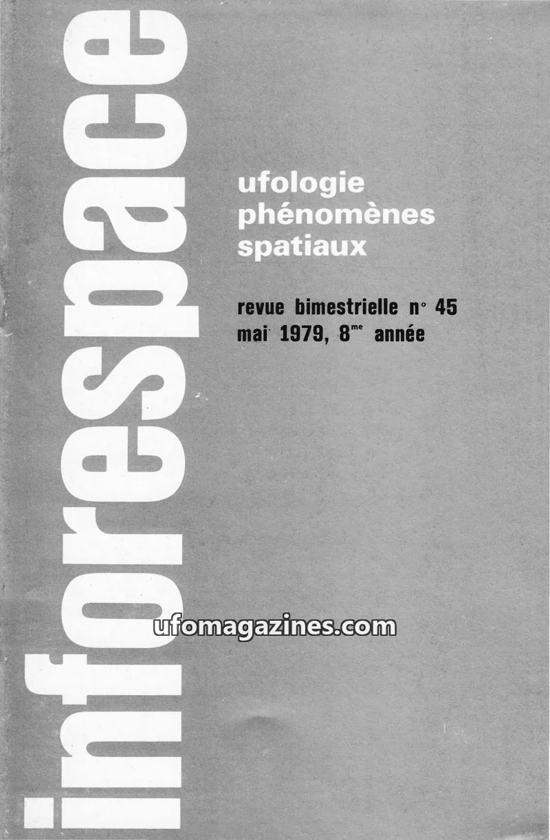 Cover of SOBEPS issue 45: inforespace