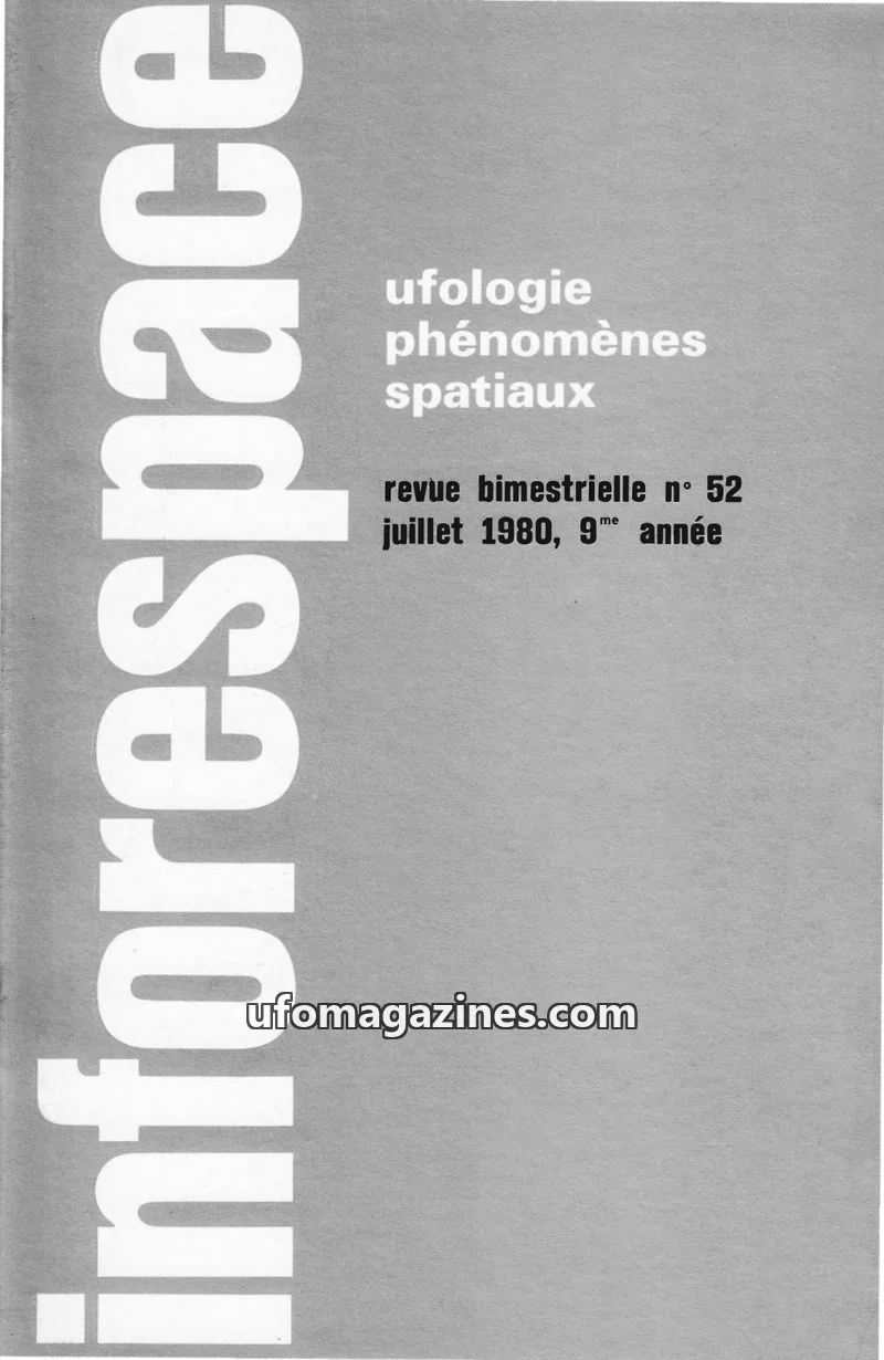 Cover of SOBEPS issue 52: inforespace